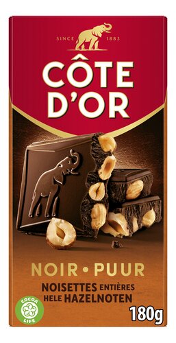 CÔTE D'OR Bloc puur hazelnoot 180g