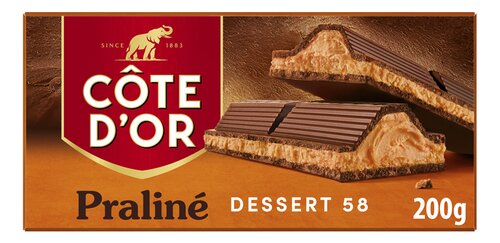 CÔTE D'OR tablet praliné Dessert 58 200g