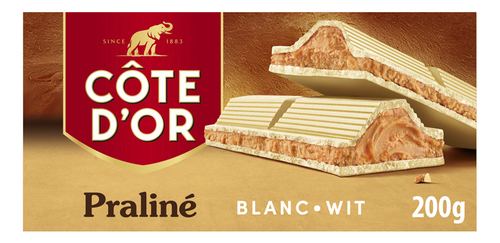 CÔTE D'OR tablet praliné wit 200g