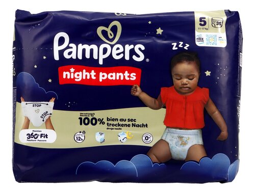 PAMPERS baby dry night pants M5 35st