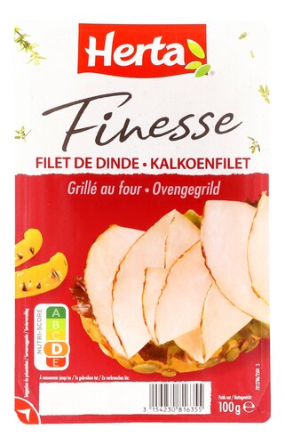 HERTA Finesse Kalkoenfilet Natuur 100g