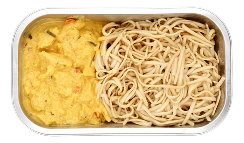 Kip curry kokos noedels ±600g