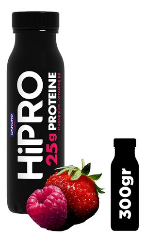 HIPRO drink aardbei framb. 300g