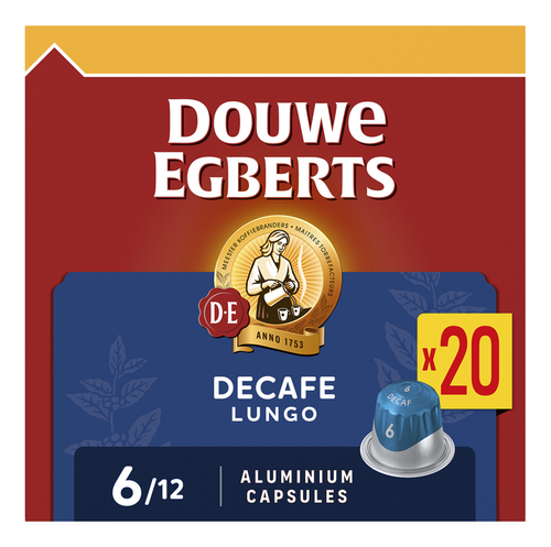 DOUWE EGBERTS Lungo 6 décafé caps 20st