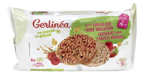 Gerlinea Diethetique Chocolat Blanc Aux Fruits Rouges 142g Colruyt