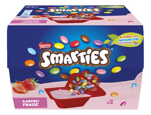 SMARTIES Yoghurt Aardbei 2x120g