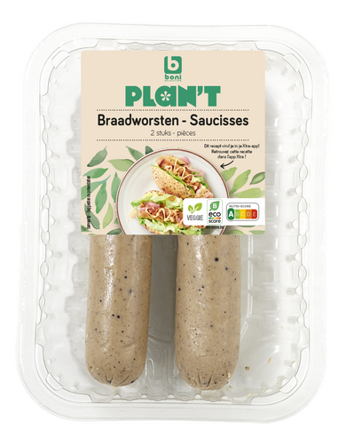 BONI PLAN'T braadworst 180g