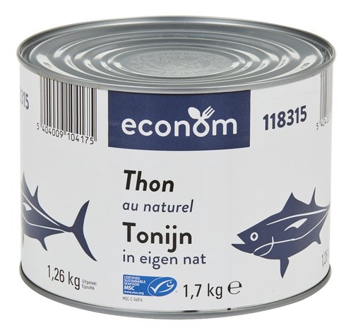 ECONOM tonijn in eigen nat 1,7kg