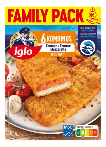 IGLO Kombinos Tomaat MozzarellaMSC 600g