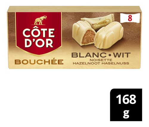 CÔTE D'OR Bouchées wit 8x21g