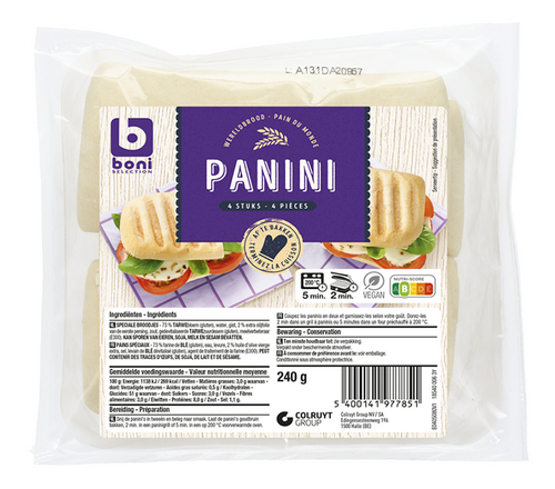 BONI panini voorgebakken 240g