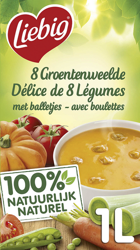 LIEBIG 8 groentenweelde bal. brik 1L