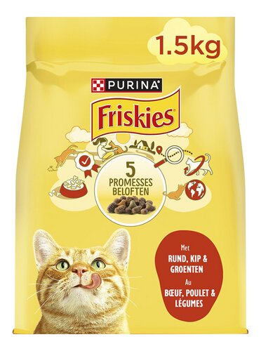 FRISKIES kat sterilised met vlees 1,5kg