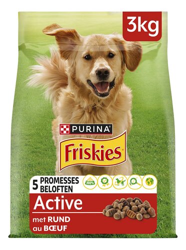 FRISKIES Volwassen hond Active Rund 3kg