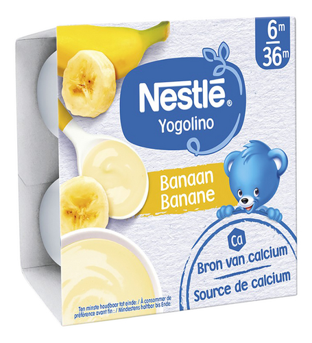 NESTLÉ YOGOLINO banaan 6m+ 4x100g