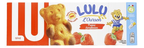 LU LULU Beertje Aardbei 5x30g