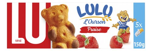 LU LULU Beertje Aardbei 5x30g