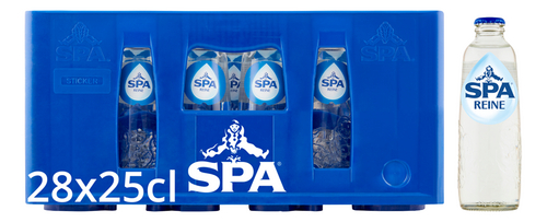 SPA REINE Plat water glas 28x25cl