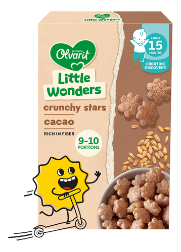 OLVARIT Peuter Crunchies Cacao+15M 70g