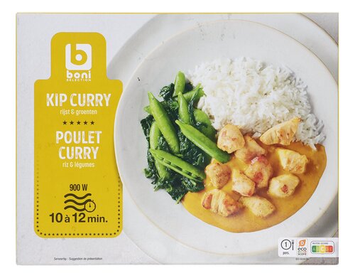 BONI kip curry rijst groenten 500g | Collect&Go