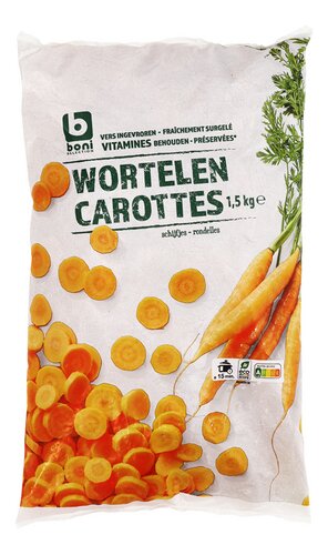 BONI wortelen schijfjes 1,5kg