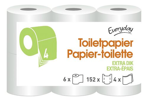 EVERYDAY toiletpapier 4l 6r | Colruyt -