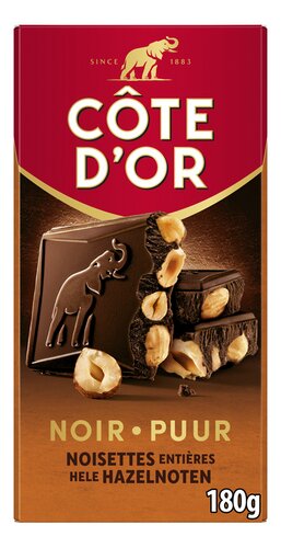 CÔTE D'OR Bloc puur hazelnoot 180g