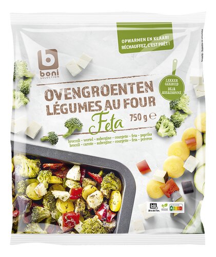 BONI bakplaatgroenten met feta 750g