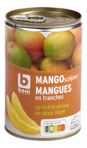 BONI mango schijf siroop blik 425g