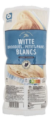 BONI stokbrood wit voorgebakken 4st 300g