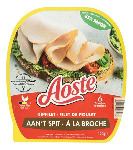AOSTE kipfilet aan't spit sneetjes 120g