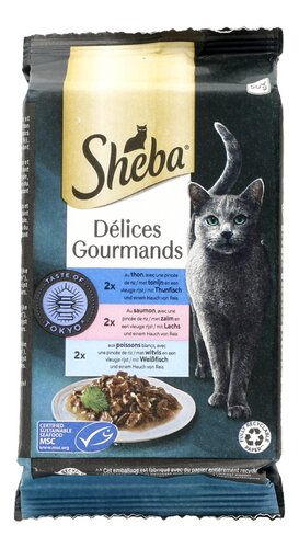 SHEBA pouch kat taste of Tokyo 6x50g