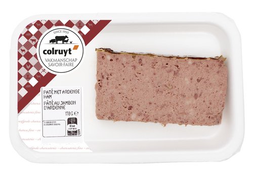 COLRUYT pâté met ardeense ham 170g