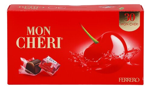 Mon Chéri Etoile Chocolat Cerise Liqueur 42g (lot de 3) -   Chocolats