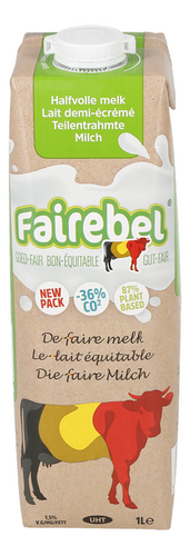 FAIREBEL halfvolle melk brik 1L
