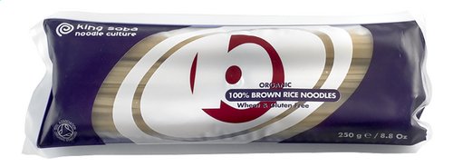 KING SOBA bruine rijst noedels Bio 250g