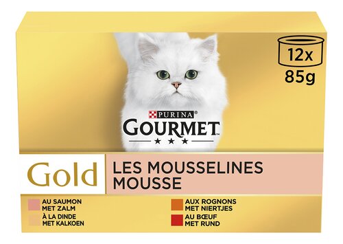 GOURMET Gold mousse kattenvoer 12x85g
