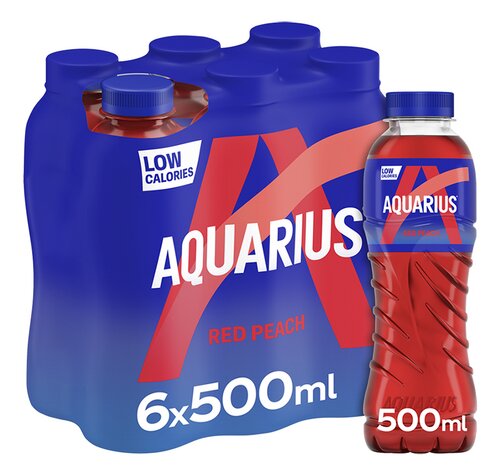 AQUARIUS Daily Hydration Red Peach 50cl