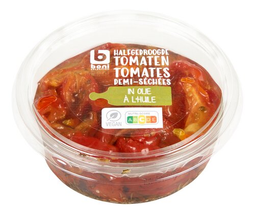 BONI halfgedroogde tomaten gemar. 200g