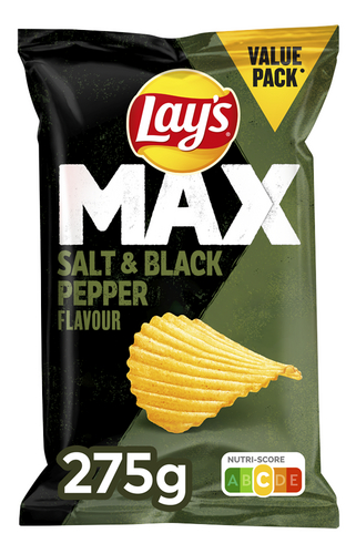 LAY'S MAX Salt'n Pepper 275g