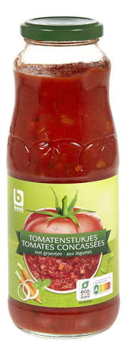 BONI tomatenstukjes groenten glas 690g