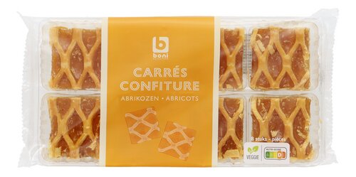 BONI carrés confiture abrikozen 175g