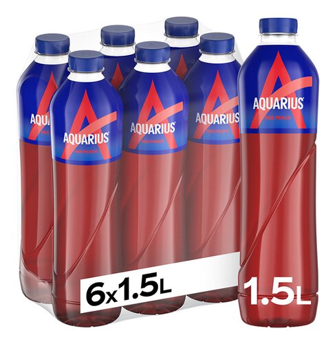 AQUARIUS Daily Hydration Red Peach 1,5L