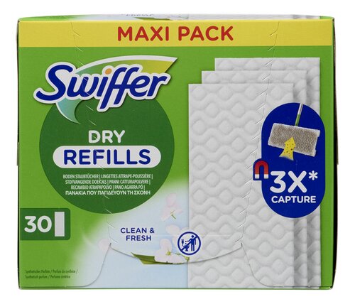 SWIFFER Vloerdoek dry Fresh refill 30st