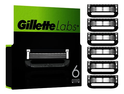 GILLETTE LABS navulmesjes Lubrastrip 6st