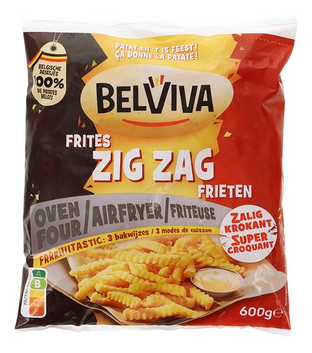 BELVIVA Zig zag frieten 600g