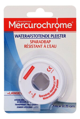 MERCUROCHROME pleister Waterpr. 7mx2,5cm