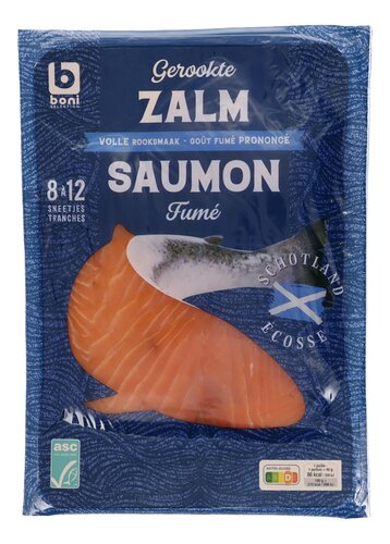 BONI Schotse gerookte zalm sneden 260g