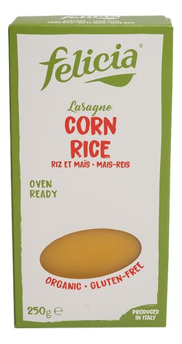 FELICIA lasagne maïs-rijst gv bio 250g
