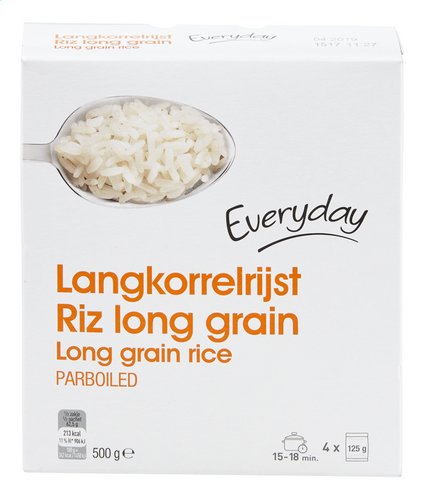 EVERYDAY langkorrelrijst 4x125g